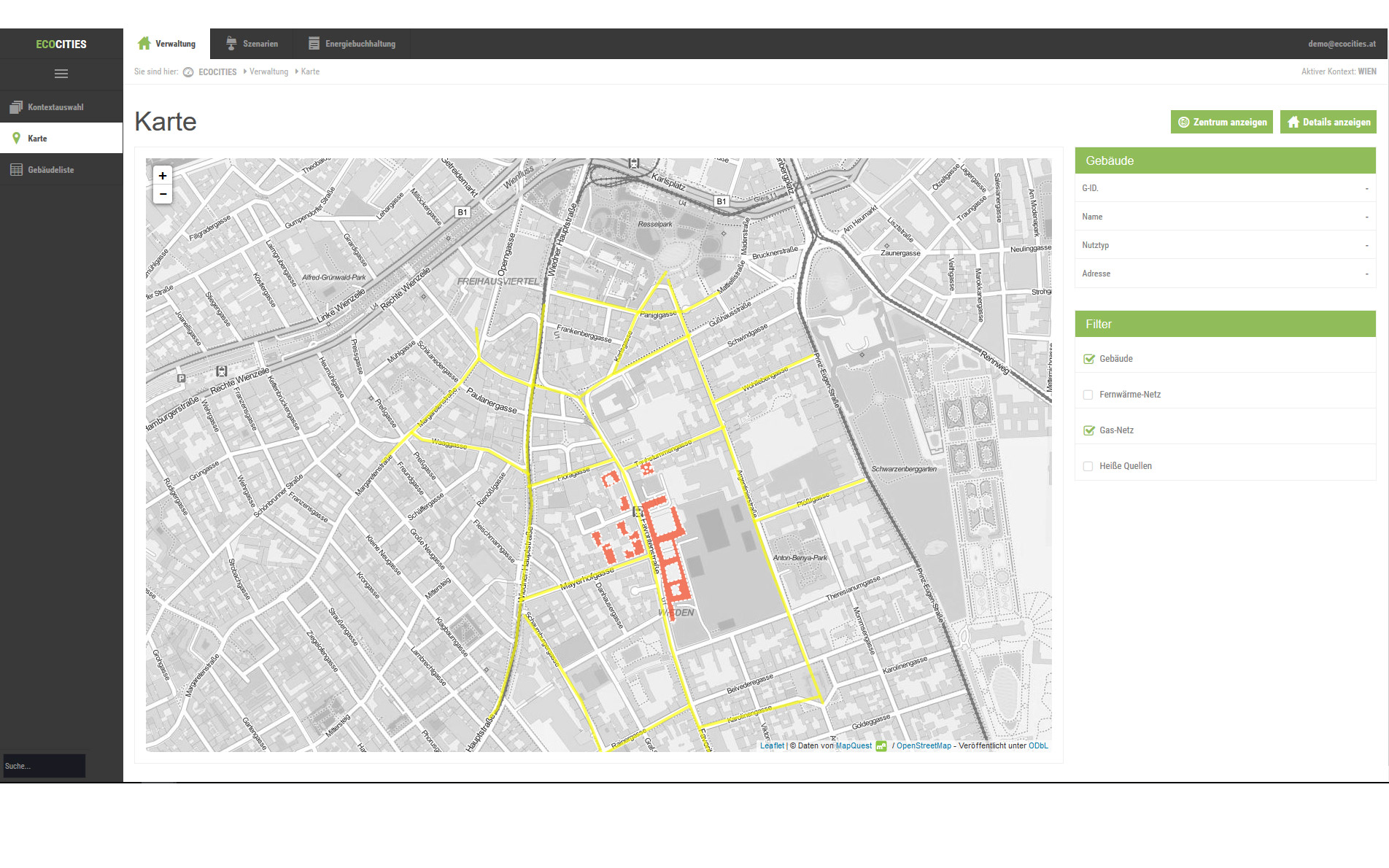 Ecocities Gebäudeverwaltung
